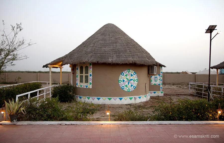 Great Rann of Kutch white salt desert in Gujarat